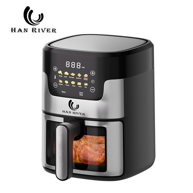 หม้อทอดไร้น้ำมัน Han River 8L ความจุใหญ่ ปรับอุณหภูมิได้