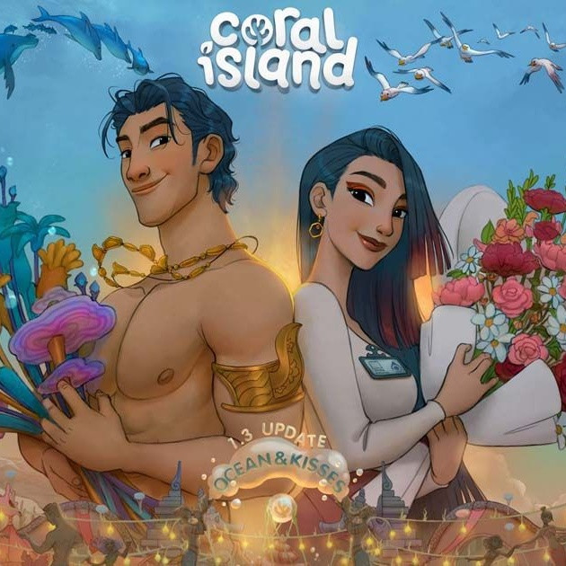 Coral Island อัปเดต 1.3 Ocean & Kisses เพิ่มตัวละครจีบได้