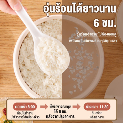 CAMEL หม้อหุงข้าว 1.8 ลิตร หม้อหุงข้าวในครัวเรือน 1-2 คน non-sticky หม้อหุงข้าวมัลติฟังก์ชั่น Image4