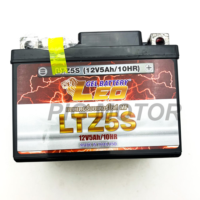 คุ้มพิเศษ 17% แบตเตอรี่ 12V มอเตอร์ไซค์ ยี่ห้อ LEO LTZ5S (12V5AH) แบต มอเตอร์ไซค์ แบตแห้ง แบตลีโอ WAVE ทุกรุ่น/FINO/MIO-NEW/CLICK110-I/CLICKคาร์บู