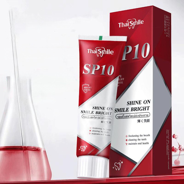 คุ้มพิเศษ 17% ThaiSmile ยาสีฟัน SP-10 เนเชอรอล มิ้นท์ คลีน แอนด์รีเฟรชชิง ปรับปรุงกลิ่นปาก ลมหายใจสดชื่น ทำให้ฟันขาวขึ้น เหมาะสำหรับทั้งครอบครัว