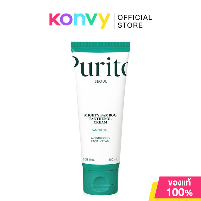 Purito Seoul Mighty Bamboo Panthenol Cream 100ml พูริโต โซล ครีมบำรุงผิวสูตรเข้มข้น.