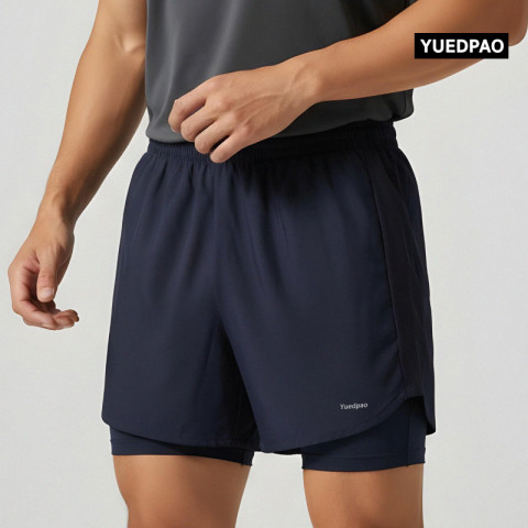 Yuedpao Sportswear กางเกงออกกำลังกายขาสั้น กางเกงวิ่ง 2in1 มีซับใน พร้อมกระเป๋าด้านข้าง Ultra Flow Running Image8