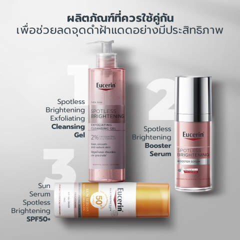 Eucerin SPOTLESS BRIGHTENING THIAMIDOL BOOSTER SERUM 30 ML เซรั่มจัดการฝ้าแดด กระ จุดด่างดำแก้ยาก Image7