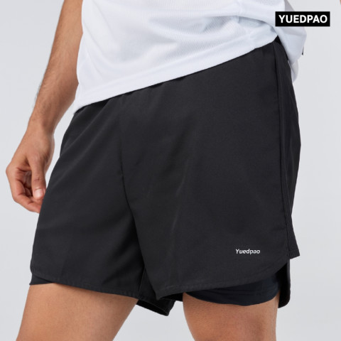 Yuedpao Sportswear กางเกงออกกำลังกายขาสั้น กางเกงวิ่ง 2in1 มีซับใน พร้อมกระเป๋าด้านข้าง Ultra Flow Running Image6