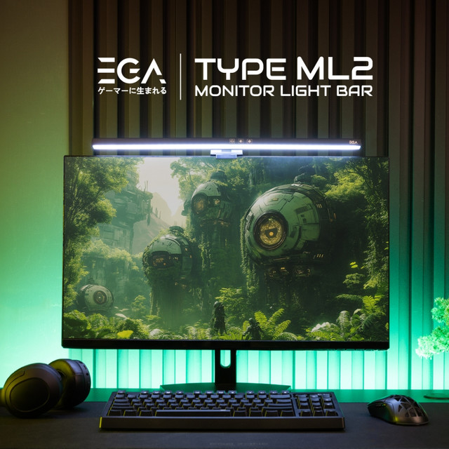 EGA Type-ML2 ไฟติดหน้าจอ Monitor Light Bar ปรับไฟได้ 3 สี ปรับมุมองศาการเงยได้ 60 องศา [สินค้ารับประกัน 1 ปี]