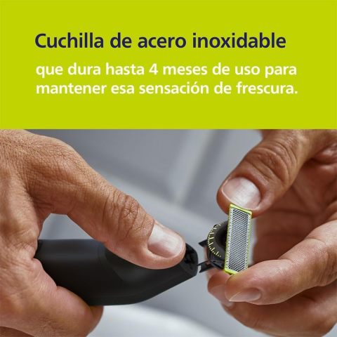 Norelco Philips OneBlade 360 Pro Face + Body, เครื่องกันหนวดเคราไฟฟ้าไฮบริด, เครื่องโกนหนวดและ Bodygroomer พร้อมเทคโนโลยี 360 ใบมีด รุ่น QP6552 Image5