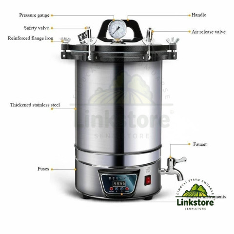 🔥โปรโมชั่นเปิดร้านใหม่🔥 เครื่องฆ่าเชื้ออัตโนมัติ 24 ลิตร เครื่องฆ่าเชื้อแรงดันสูง เครื่องฆ่าเชื้อด้วยไอน้ำ พร้อมจอ LCD Image5