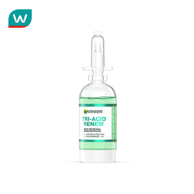 Garnier การ์นิเย่ ไตร-แอซิด รีนิว สกิน รีนิววัล คอนเซนเทรต 20 มล.