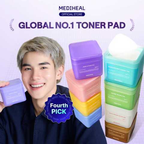[BEST][Official] MEDIHEAL Toner Pad (90/100 แผ่น) 8 Types -  ลดรอยสิว / ปลอบประโลม, เติมความชุ่มชื้น / เพิ่มความยืดหยุ่น / เติมความชุ่มฉ่ำ / ดูแลปัญหาสิว / ผลัดเซลล์ผิว / ลดเลือนริ้วรอย / กระชับรูขุมขน Image1