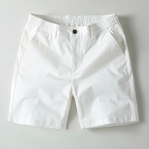 กางเกงขาสั้นผู้ชาย เอวยางยืด กางเกง ขาสั้น ชาย ผ้ายืด Image1