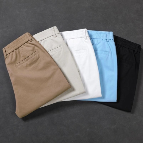 กางเกงขาสั้นผู้ชาย เอวยางยืด กางเกง ขาสั้น ชาย ผ้ายืด Image7