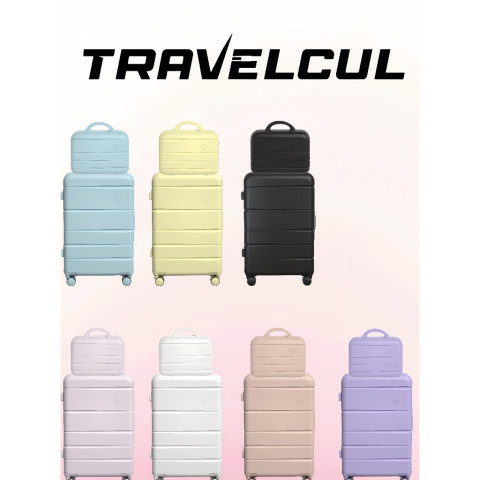 【สต็อกไทยพร้อมส่ง】（ซื้อหนึ่งแถมหนึ่ง）TRAVELCUL  กระเป๋าล้อลาก 14+20 นิ้ว 14+24 นิ้ว 14+28 นิ้ว  วัสดุ  PC ล็อค TSA รวมกันระหว่างผู้ปกครองและเด็ก