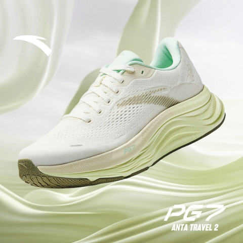 ANTA Women Travel 2 PG 7 รองเท้าวิ่งผู้หญิง ระบบดีดตัว ระบายอากาศดี เหมาะสำหรับจ๊อกกิ้ง 1225B5546 Image7
