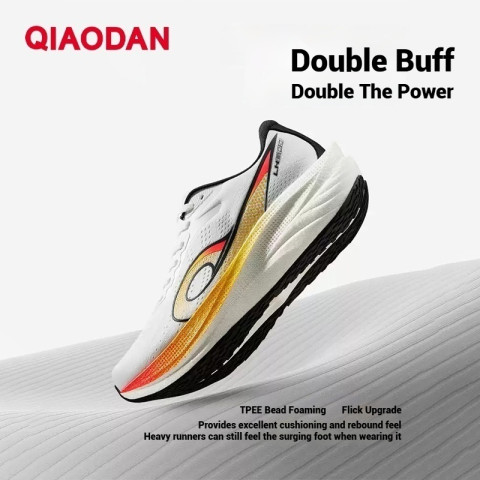 Qiaodan LH600 รองเท้าวิ่งผู้ชายพื้นหนาเบาะกว้าง Stable Jogging Breathable QXB023253213ร Image6