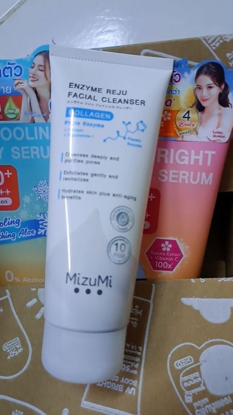 MizuMi Enzyme Reju Facial Cleanser Collagen 100 ml.วิปโฟมฟองนุ่ม เผยผิวเรียบเนียนนุ่ม ชุ่มชืน Image12