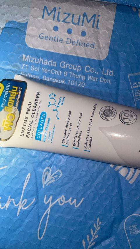 MizuMi Enzyme Reju Facial Cleanser Collagen 100 ml.วิปโฟมฟองนุ่ม เผยผิวเรียบเนียนนุ่ม ชุ่มชืน Image10
