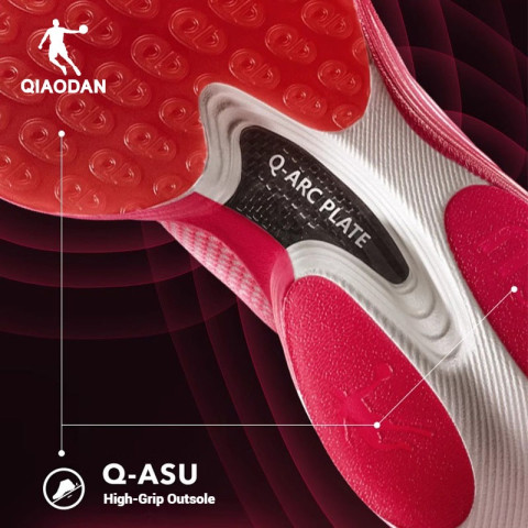 Qiaodan Feiying Plaid1.5+2.0 รองเท้าวิ่งผู้ชาย นุ่มเด้ง หน้าเท้ากว้าง คาร์บอน Breathable BM23240290 Image6