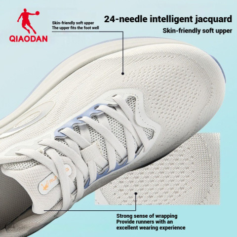 Qiaodan DS2 รองเท้าวิ่งผู้ชาย Cushion นุ่ม Bounce หน้าเท้ากว้าง น้ำหนักเบา คุ้มค่า สบายQXB023253217R Image7