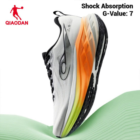 Qiaodan DS2 รองเท้าวิ่งผู้ชาย Cushion นุ่ม Bounce หน้าเท้ากว้าง น้ำหนักเบา คุ้มค่า สบายQXB023253217R Image3