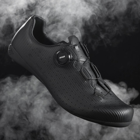 Santic ขี่จักรยานรองเท้าผู้ชายคาร์บอนไฟเบอร์ Outsole รองเท้าจักรยานถนนผู้หญิง Breathable ATOP Reel Knob Lacing ระบบ WZS24043 Image3