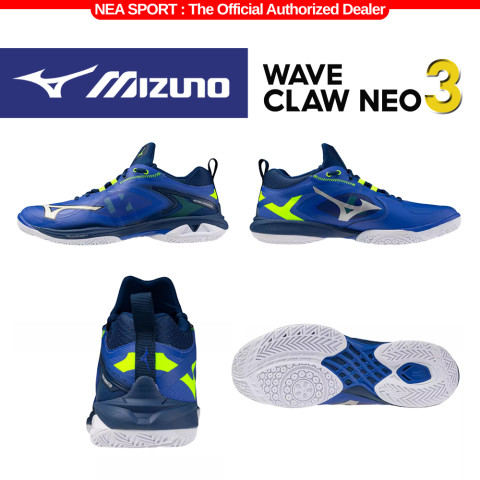 [รุ่น Signature] MIZUNO Badminton Wave Claw Neo 3 หน้ากว้าง รองเท้าแบด มิซูโน่ Image3