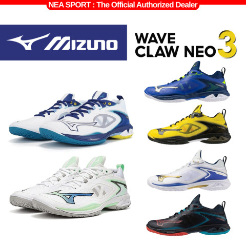 [รุ่น Signature] MIZUNO Badminton Wave Claw Neo 3 หน้ากว้าง รองเท้าแบด มิซูโน่ Image1
