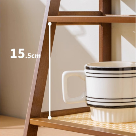 BHQ ชั้นวางเครื่องปรุง ไม้ไผ่ ชั้นวางของ 2 ชั้น สไตล์มินิมอล สำหรับวางของบนโต๊ะ Image3