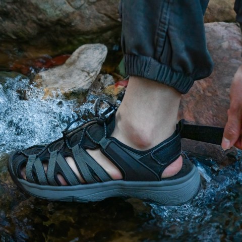 GRITION ผู้หญิงรองเท้ากีฬาเปิดนิ้วเท้าตาข่ายเดินป่ากีฬากลางแจ้งที่เดินสบายๆ Image6