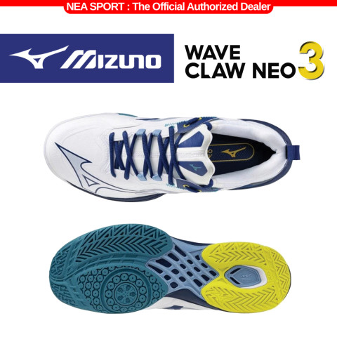 [รุ่น Signature] MIZUNO Badminton Wave Claw Neo 3 หน้ากว้าง รองเท้าแบด มิซูโน่ Image5