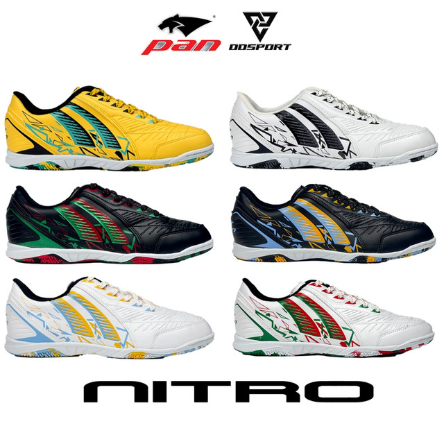 [ สีใหม่ ] PAN PF-14NA / PF-14NB NITRO รองเท้าฟุตซอลแพน ไนโตร ไซส์ 32 - 45