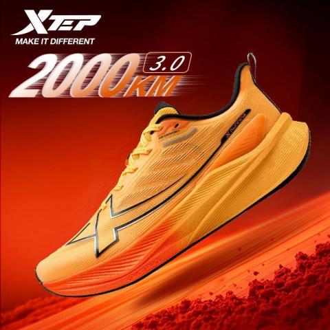 XTEP 2000KM 3.0 รองเท้าวิ่งสีใหม่ Rebound Support Professional Cushioning Shock Absorption 39-47 Image8