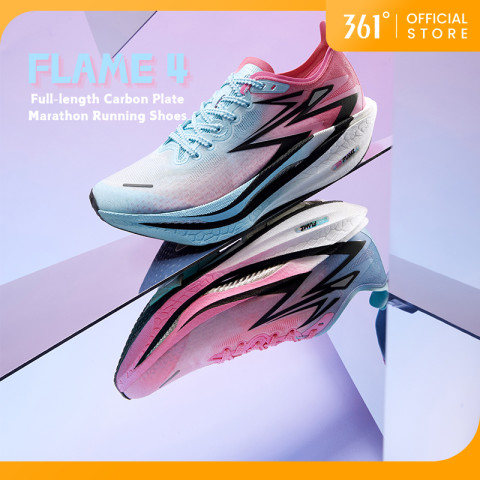 【จัดส่งในไทย】361 Degrees Flame 4.0 | รองเท้าวิ่งมาราธอนระดับมืออาชีพสำหรับผู้ชายและผู้หญิง ระบายอากาศได้ดี 672512205 Image8