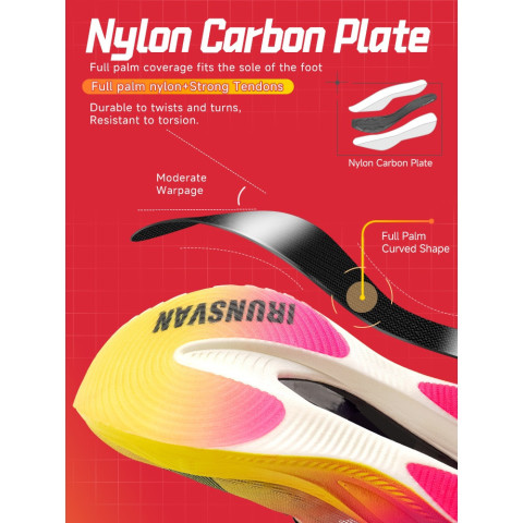 IRUNSVAN 24028 HEAT1.0 Nylon Carbon Plated sports Training Shoes Shipment from Thailand Image4