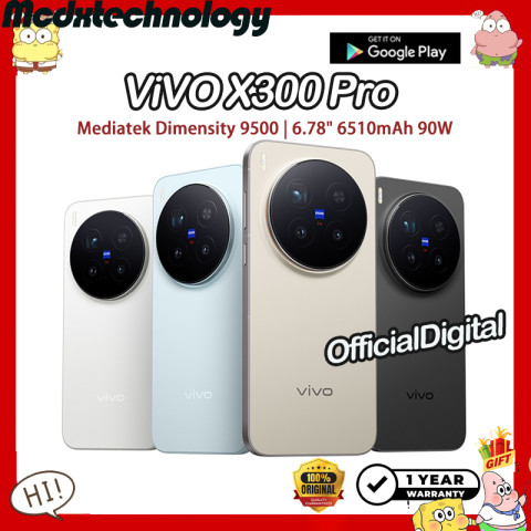 ViVO X300 Pro Dimensity 9500 Vivo X200 Pro Dimensity 9400 6.78" 120Hz 90W  | สนับสนุนไทยและ Google | รับประกัน 12 เดือน Image1