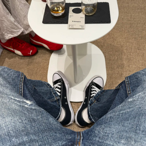 ของแท้ 100%🔥CONVERSE Chuck Taylor All Star OX BLACK WHITE 101000 รองเท้าผ้าใบ ชาย หญิง Image8