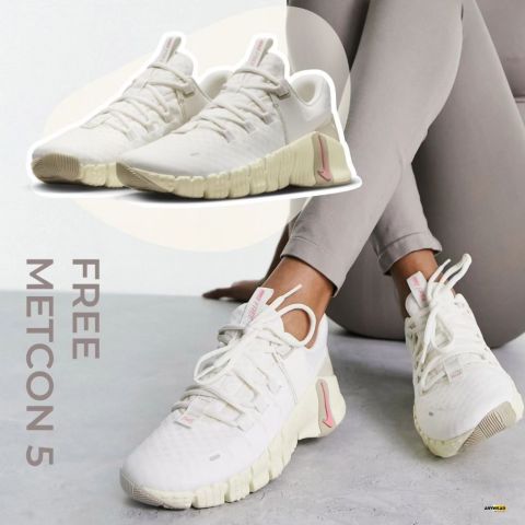 [ของแท้ พร้อมส่ง] Nike Free Metcon 5 รองเท้าฟิตเนสผู้หญิง เทรนนิ่ง ยกเวท วิ่งลู่ พื้นนุ่ม ใส่สบาย Image7
