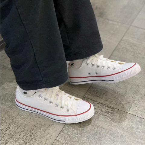 ของแท้ 100%🔥CONVERSE Chuck Taylor All Star OX BLACK WHITE 101000 รองเท้าผ้าใบ ชาย หญิง Image2