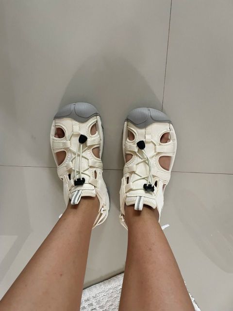 CAMEL กลางแจ้งผู้หญิงฤดูร้อนที่เดินทางมาพักผ่อนเป่าโถวรองเท้าแตะรองเท้าชายหาดระบายอากาศกันลื่นสวมทนรองเท้าน้ํา Image8