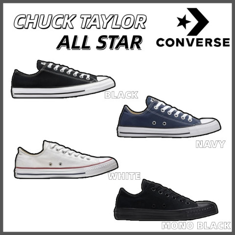ของแท้ 100%🔥CONVERSE Chuck Taylor All Star OX BLACK WHITE 101000 รองเท้าผ้าใบ ชาย หญิง Image1