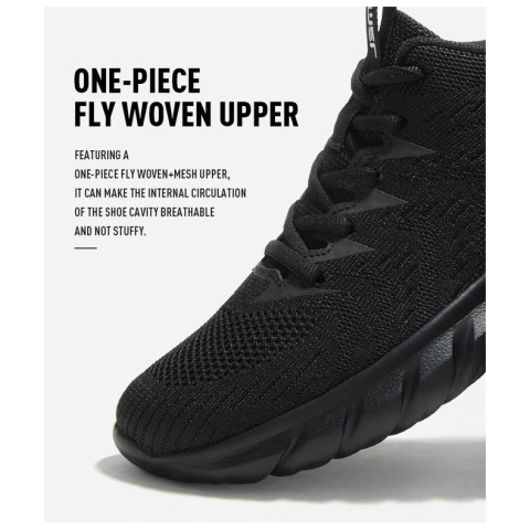 American CAMEL รองเท้ากีฬา รองเท้าวิ่งลําลอง พื้นนิ่ม น้ําหนักเบา สีดํา สําหรับผู้ชาย เดินป่า Image5