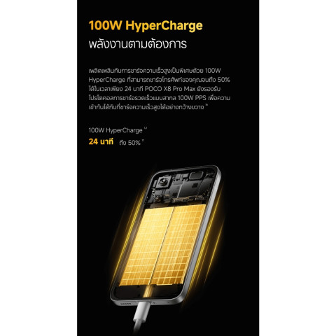 [NEW] Xiaomi POCO X8 Pro Max หน้าจอ AMOLED 1.5K 120Hz สว่างพิเศษ กล้อง Light Fusion 600 50MP OIS แบตเตอรี่ 8500mAh Image5