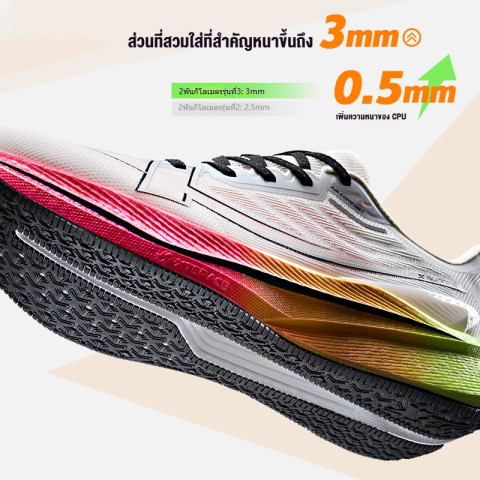 【xtep】2000KM 3.0丨Size39-47 กีฬาวิ่งที่ทนต่อการสึกหรอฤดูร้อนระบายอากาศการดูดซับแรงกระแทก Image3
