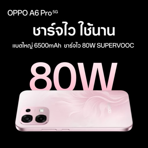 OPPO A6 Pro 5G[6+128GB | 8+256GB | 12+256GB] ชาร์จไว80W เครื่องศูนย์แท้ รับประกันศูนย์ไทย 1 ปี Image2