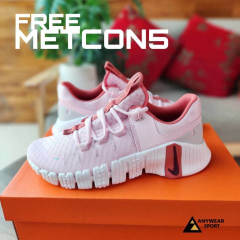 [ของแท้ พร้อมส่ง] Nike Free Metcon 5 รองเท้าฟิตเนสผู้หญิง เทรนนิ่ง ยกเวท วิ่งลู่ พื้นนุ่ม ใส่สบาย Image8
