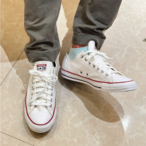 ของแท้ 100%🔥CONVERSE Chuck Taylor All Star OX BLACK WHITE 101000 รองเท้าผ้าใบ ชาย หญิง Image7