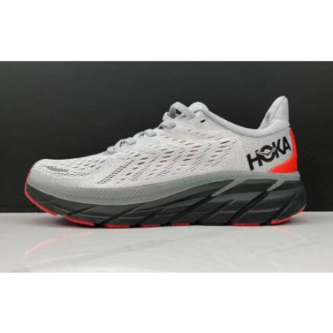 Qykz HOKA ONE ONE Clifton 8 OutDoor Shock Absorption รองเท้ากีฬาสีเทาสีดําสีแดงผู้ชายและผู้หญิงขนาด 36-45 Image1