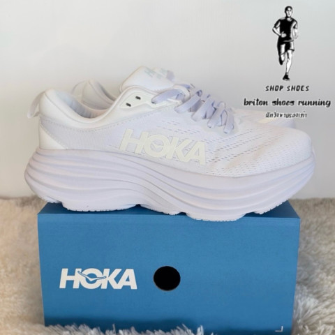 รองเท้าวิ่ง HÖKÄ Bondi 8 รองเท้าวิ่งถนนสายซัพพอร์ต หนานุ่ม ถ่ายจากงานแท้ 100% มีอุปกรณ์พร้อมกล่อง กีฬา ออกกำลังกาย Sport Image5