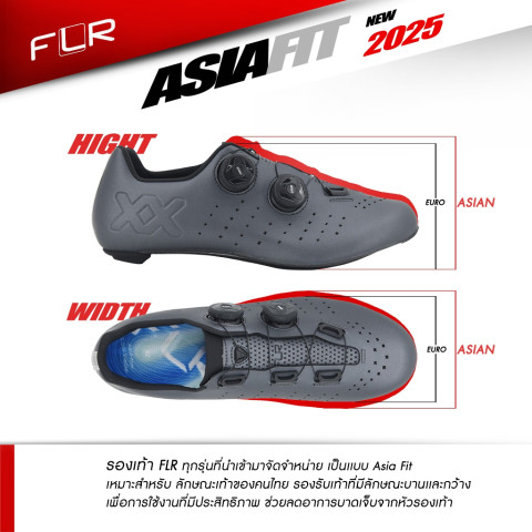 New2026!! FLR รองเท้าจักรยานเสือหมอบ F-3 มี3สีให้เลือก **เท้าคนหน้ากว้างใส่ได้ Image8
