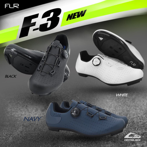New2026!! FLR รองเท้าจักรยานเสือหมอบ F-3 มี3สีให้เลือก **เท้าคนหน้ากว้างใส่ได้ Image1